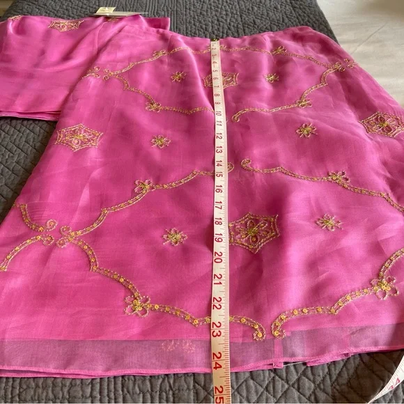 Ann Taylor Vintage, 100% Silk 3pcs Evening Wear (w/Matching Shawl) Size:  2 - Picture 14 of 15